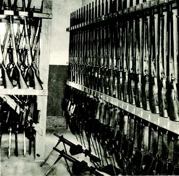 淡水中學校的軍訓用槍,是淡水二二八事件的要角。這批槍械是 1939 年配發到淡中的,約兩百枝是無膛線三八教練用槍,足夠一個年級軍訓課使用。其中只有幾把能射擊,學校並無子彈。平時槍械都鎖在槍械庫。